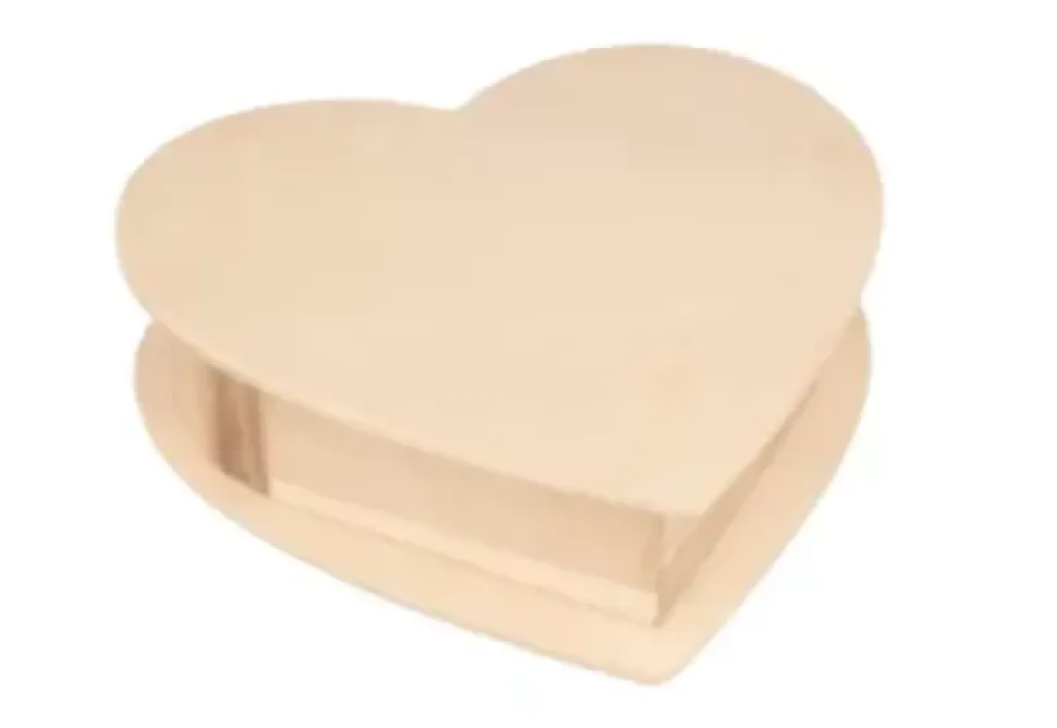 Caja Corazón Madera Artemio
