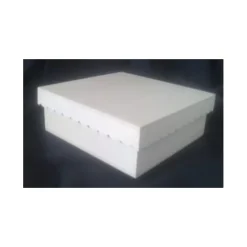 Caja cuadrada con divisores de madera