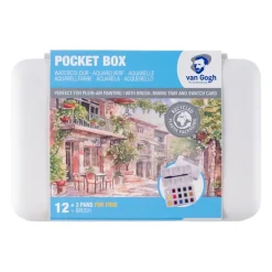Caja de acuarela 12+3 pastillas Van Gogh