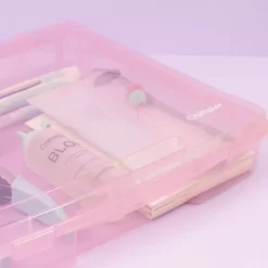 Caja de Almacenamiento Grande Rosa Craftelier