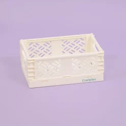 Caja de almacenamiento plegable Pequeña Blanca Craftelier