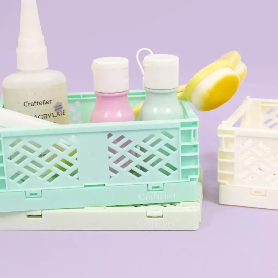 Caja de almacenamiento plegable Pequeña Mint Craftelier