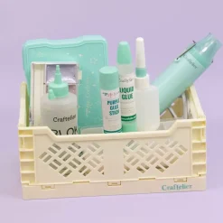 Caja de almacenamiento plegable Grande Amarilla Craftelier