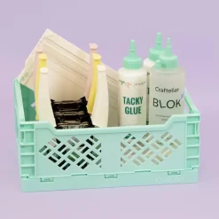 Caja de almacenamiento plegable Grande Turquesa Craftelier