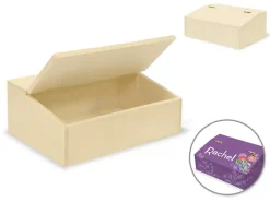 Caja de Madera con Tapa Bisagra MultiCraft