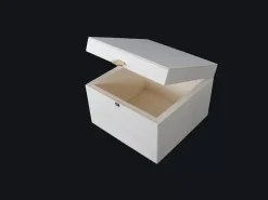Caja de madera de chopo con cierre