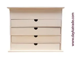 Caja de scrapbooking con cuatro cajones Dayka