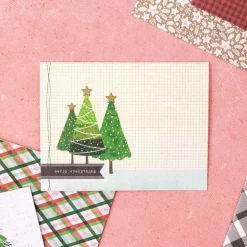 Caja de Sobres y Postales Evergreen & Holly Vicki Boutin