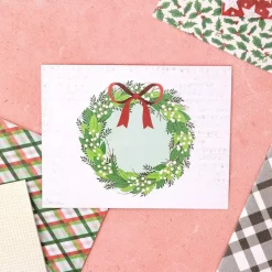 Caja de Sobres y Postales Evergreen & Holly Vicki Boutin