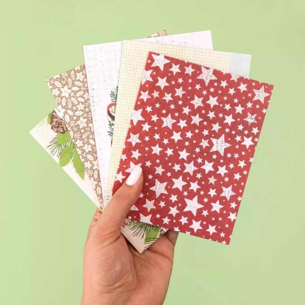 Caja de Sobres y Postales Evergreen & Holly Vicki Boutin