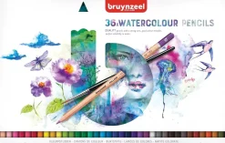 Caja metálica 36 lápices watercolour Bruynzeel