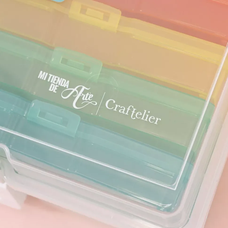 Caja Organizadora con 16 Mini Cajas para Fotografías y Crafts Craftelier