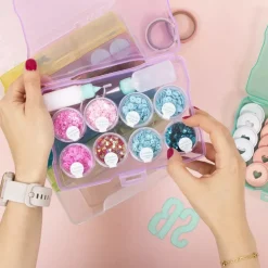 Caja Organizadora con 16 Mini Cajas para Fotografías y Crafts Craftelier