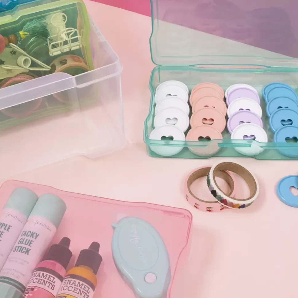 Caja Organizadora con 6 Mini Cajas para Fotografías y Crafts Craftelier