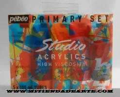 Caja surtida 5x100ml acrílico Studio