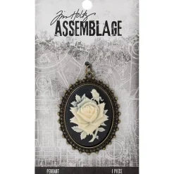 Camafeo Rose Cameo Assemblage Tim Holtz