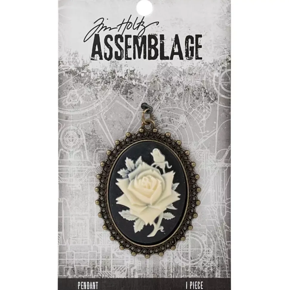 Camafeo Rose Cameo Assemblage Tim Holtz