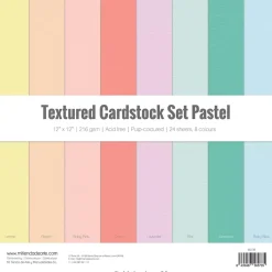 Cardstock Set Textura Pastel Craftelier 30x30cm