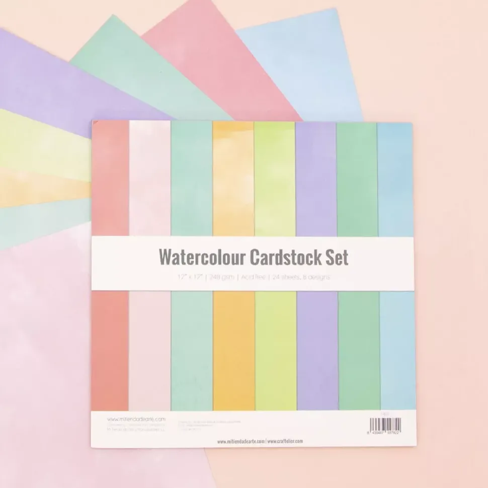 Cardstock Set Watercolour Craftelier 30x30cm