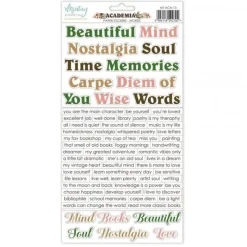 Cardstock Stickers Palabras Academia Mintay