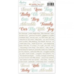 Cardstock Stickers Palabras Lullaby Lane Mintay 15x20cm