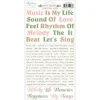 Cardstock Stickers Palabras Music Garden Mintay 15x30cm
