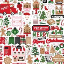Cardstock Stickers Santa's Christmas Delivery Echo Park 30x30cm