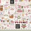 Cardstock Stickers Special Delivery Baby Girl Echo Park 30x30cm