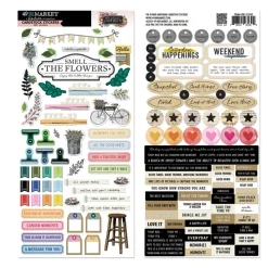 Cardstock stickers The Flower Emporium 49 and Market