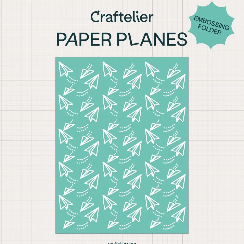 Carpeta de embossing Aviones de papel Craftelier