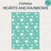 Carpeta de embossing Corazones y Arcoíris Craftelier