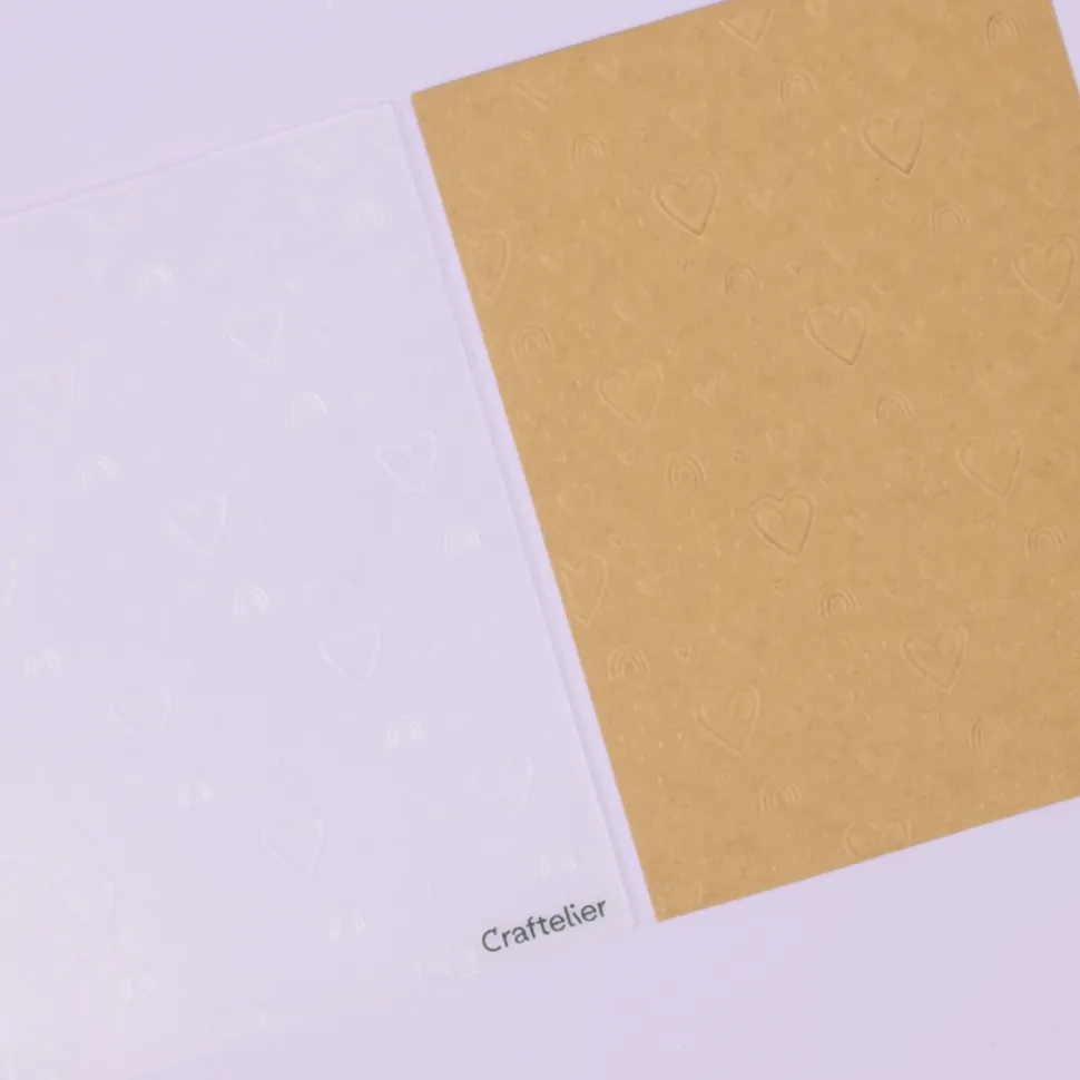 Carpeta de embossing Corazones y Arcoíris Craftelier