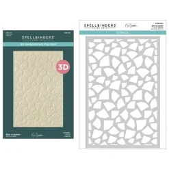 Carpeta de embossing 3D y stencil Born To Sparkle Spellbinders