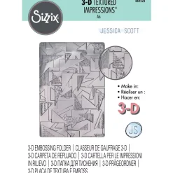 Carpeta de Embossing Doodle Triangles Sizzix