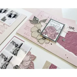 Carpeta de embossing Follaje La Vie en Rose Florilèges Design