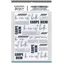 Carpeta de embossing La vie est belle Florileges Design