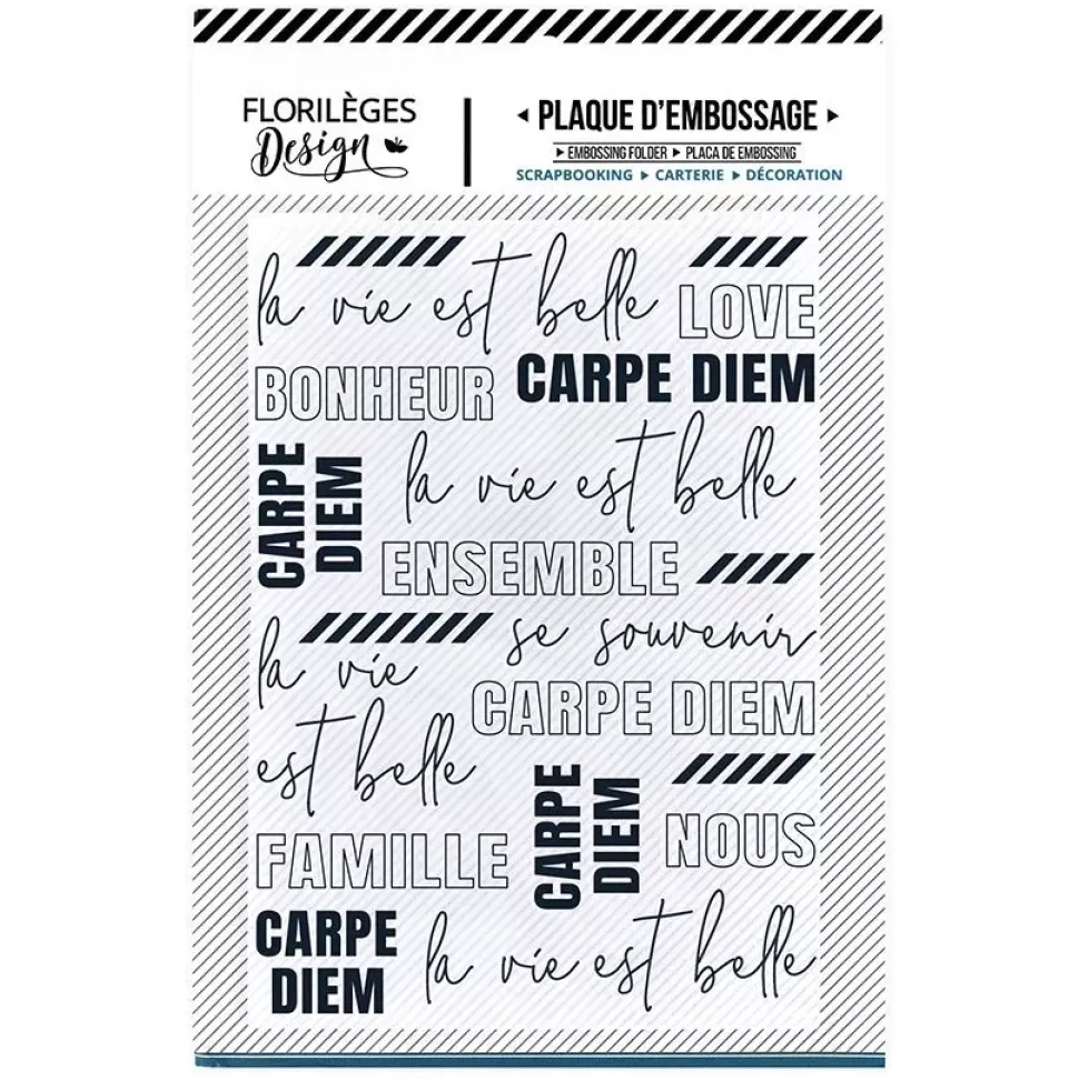 Carpeta de embossing La vie est belle Florileges Design