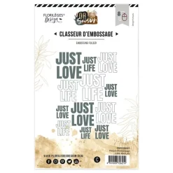 Carpeta de embossing Love and Life Florilèges Design