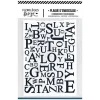 Carpeta de embossing Mix de letras Florileges Design