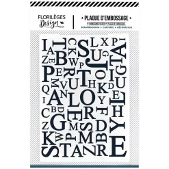 Carpeta de embossing Mix de letras Florileges Design
