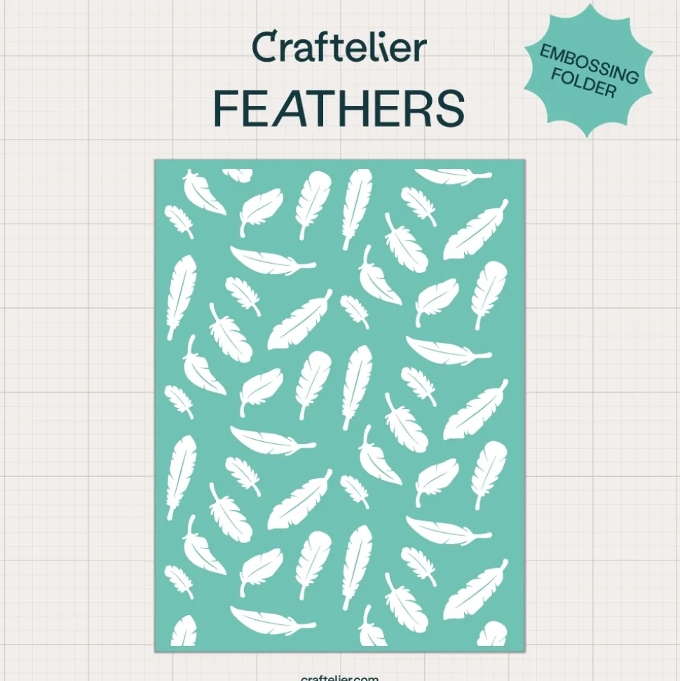 Carpeta de embossing Plumas Craftelier