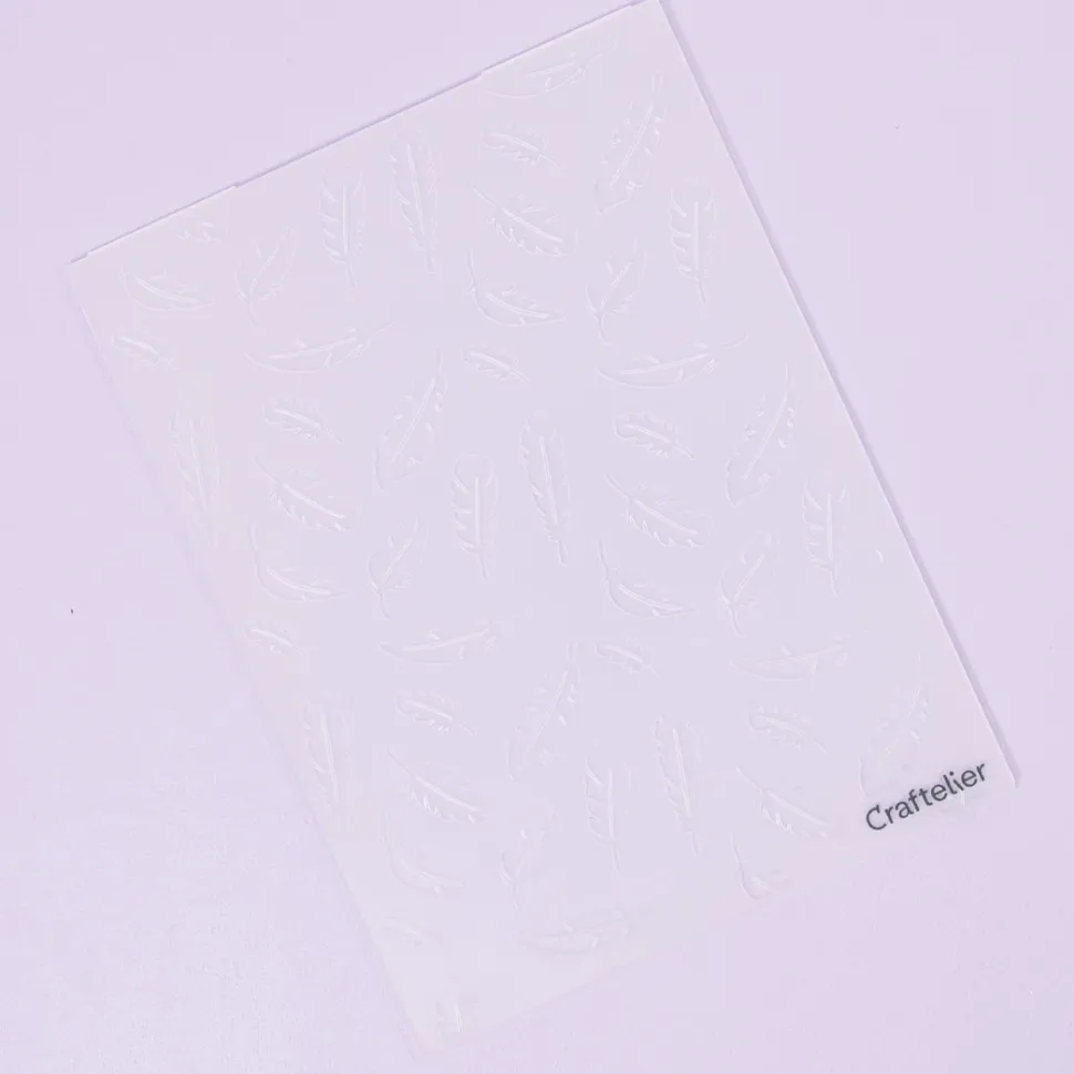 Carpeta de embossing Plumas Craftelier