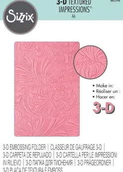 Carpeta de texturas Abstract Flowers Sizzix 665598