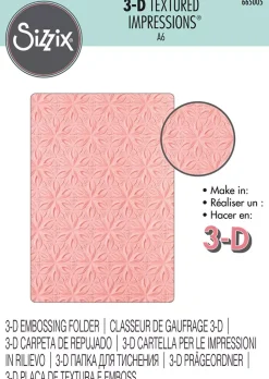 Carpeta de Texturas Geometric Flowers De Sizzix 665005