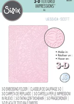 Carpeta de texturas Half Mandala Sizzix 665597