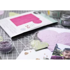 Carpeta de Texturas Mark Making Hearts Sizzix 666038