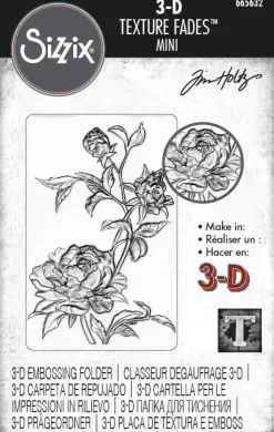 Carpeta de Texturas Mini Roses para Sizzix de Tim Holtz 665632