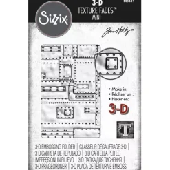 Carpeta de Texturas Mini Foundry para Sizzix de Tim Holtz 665634