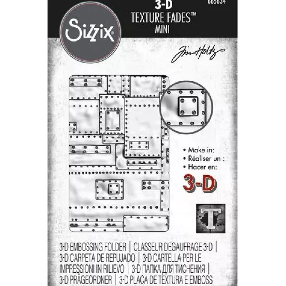 Carpeta de Texturas Mini Foundry para Sizzix de Tim Holtz 665634