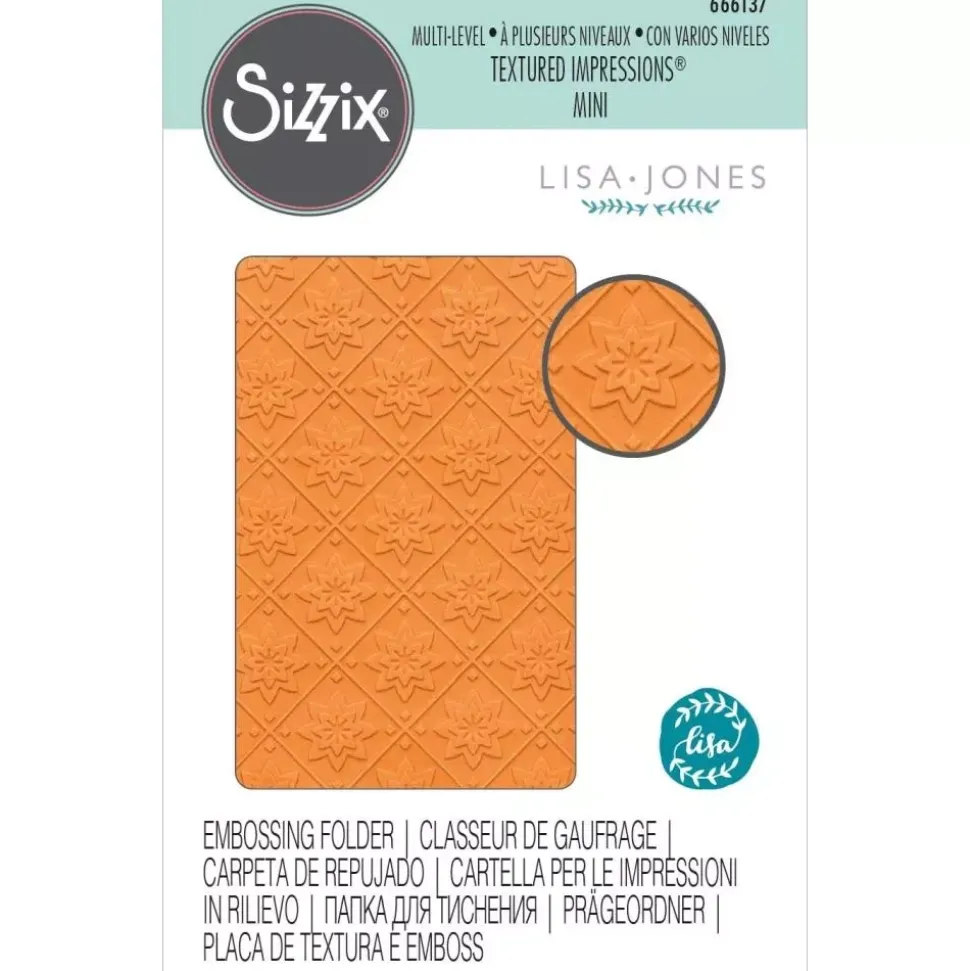 Carpeta de Texturas Multi-Level Mini Mosaic para Sizzix de Lisa Jones
